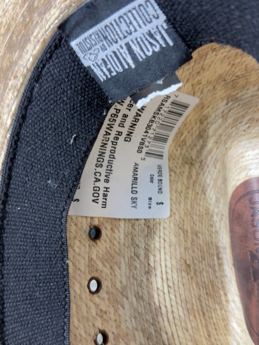 Women's Straw Western Hat in Tan with Braided Accent - Picture 3 of 9